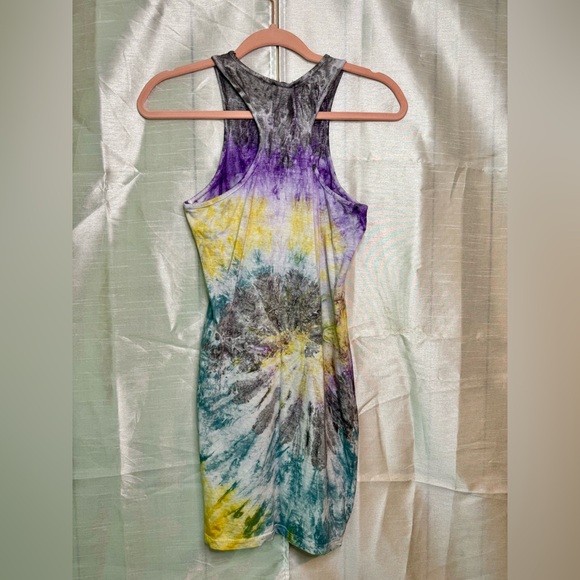 Tie Dye Print Mini T-Shirt Dress - Picture 8 of 12